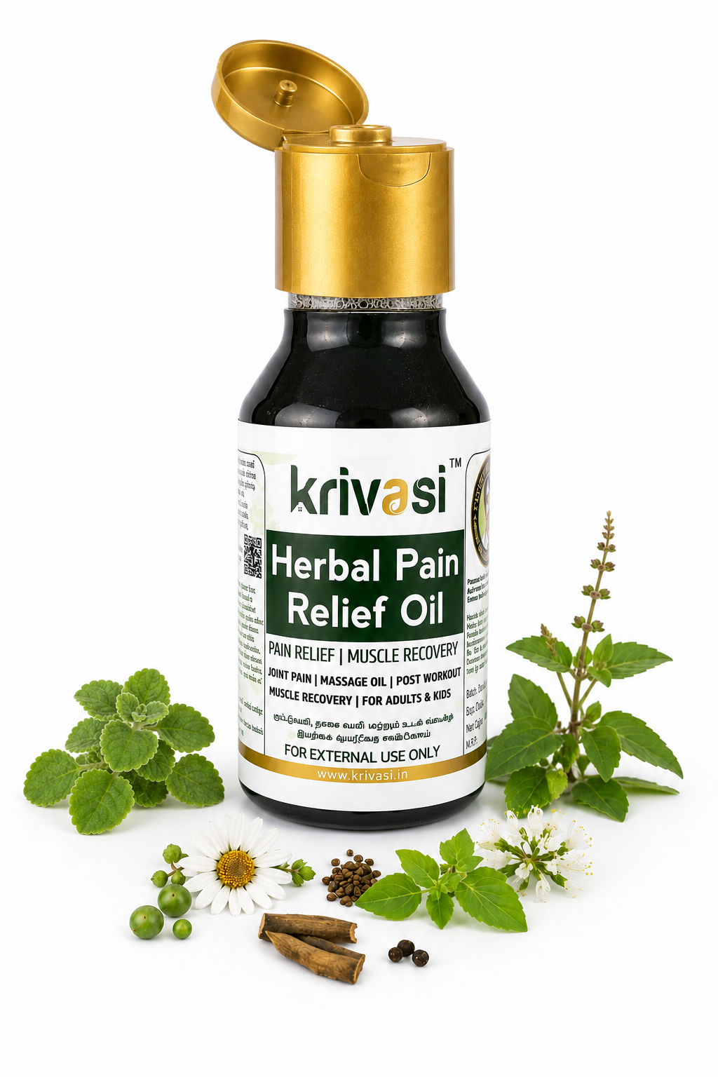 Traditional Siddha Herbal Pain Releif Oil