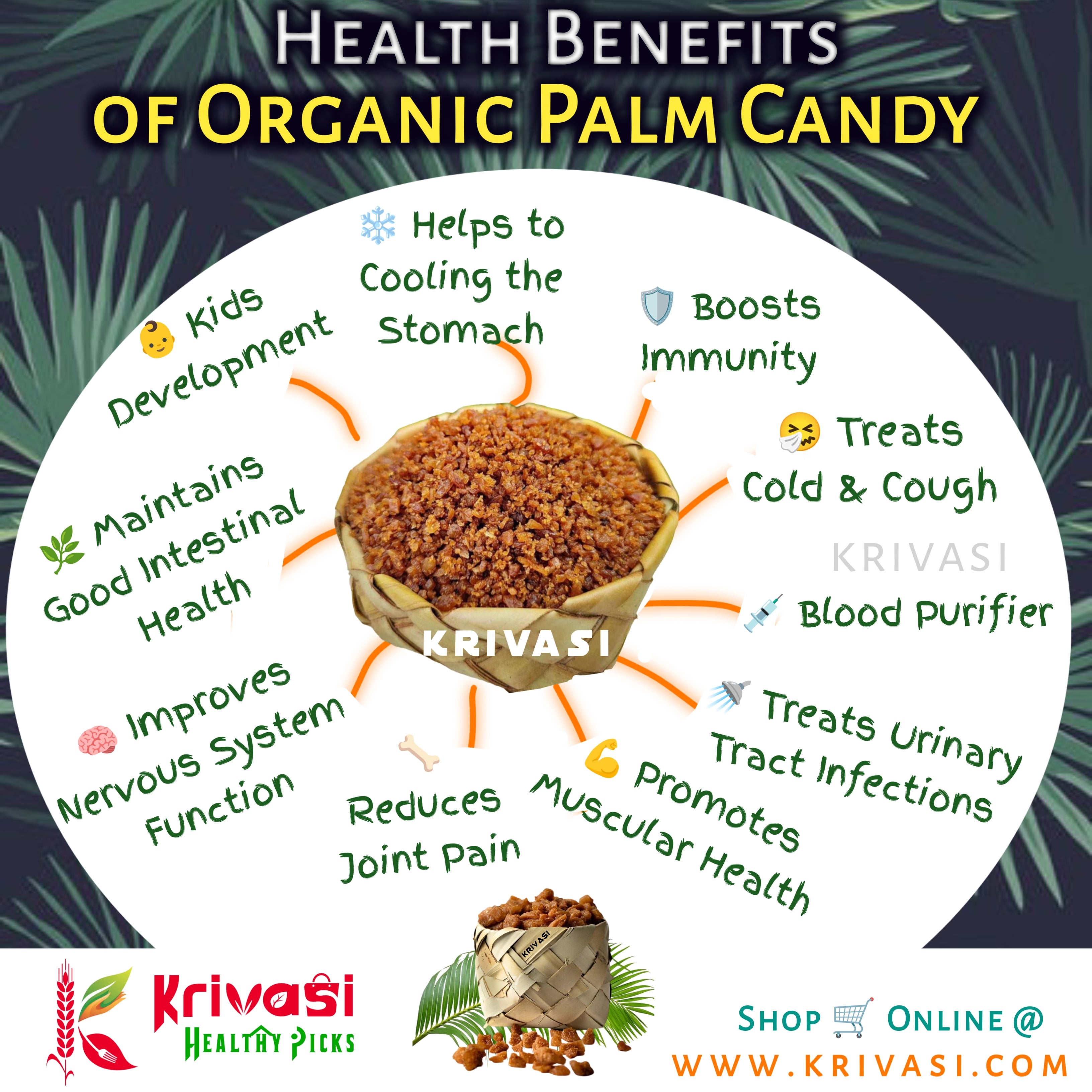 Organic Palm Candy (Panam Karkandu) | Unrefined Sweetener