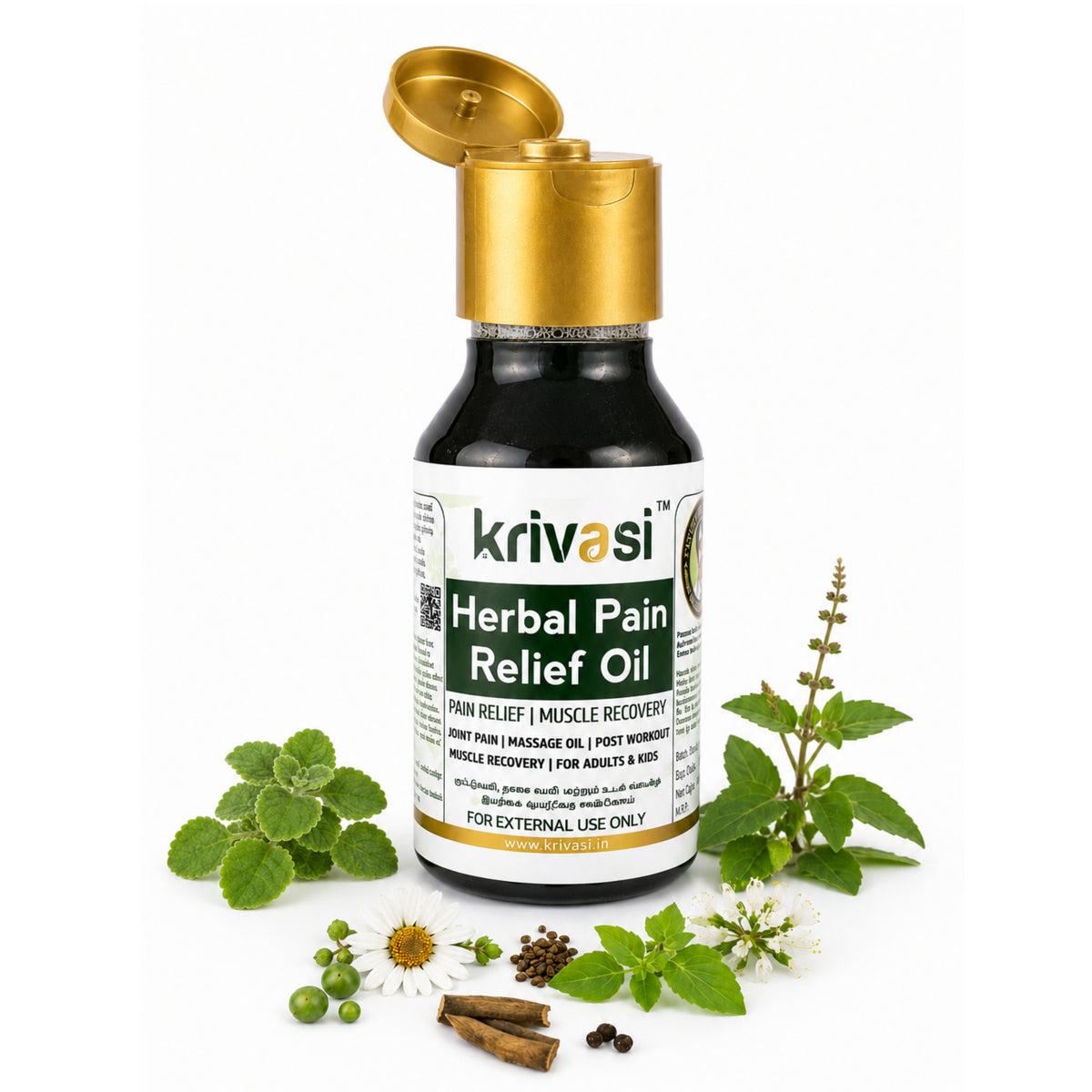 Traditional Siddha Herbal Pain Releif Oil
