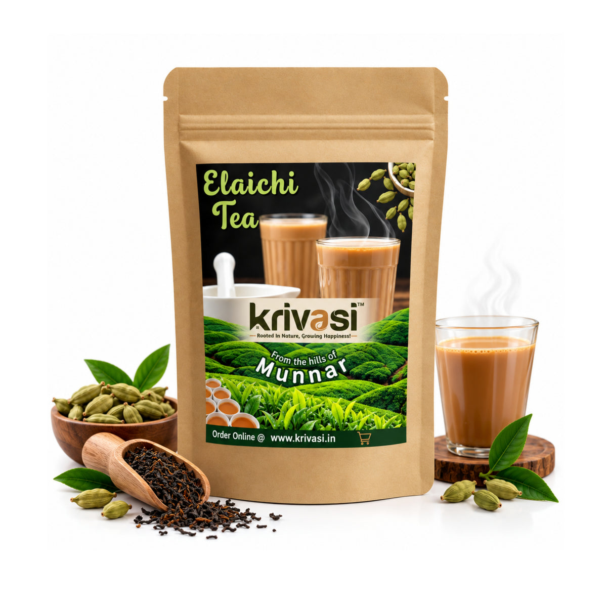 Elaichi Tea 100g | Cardamom Tea from Munnar Hills