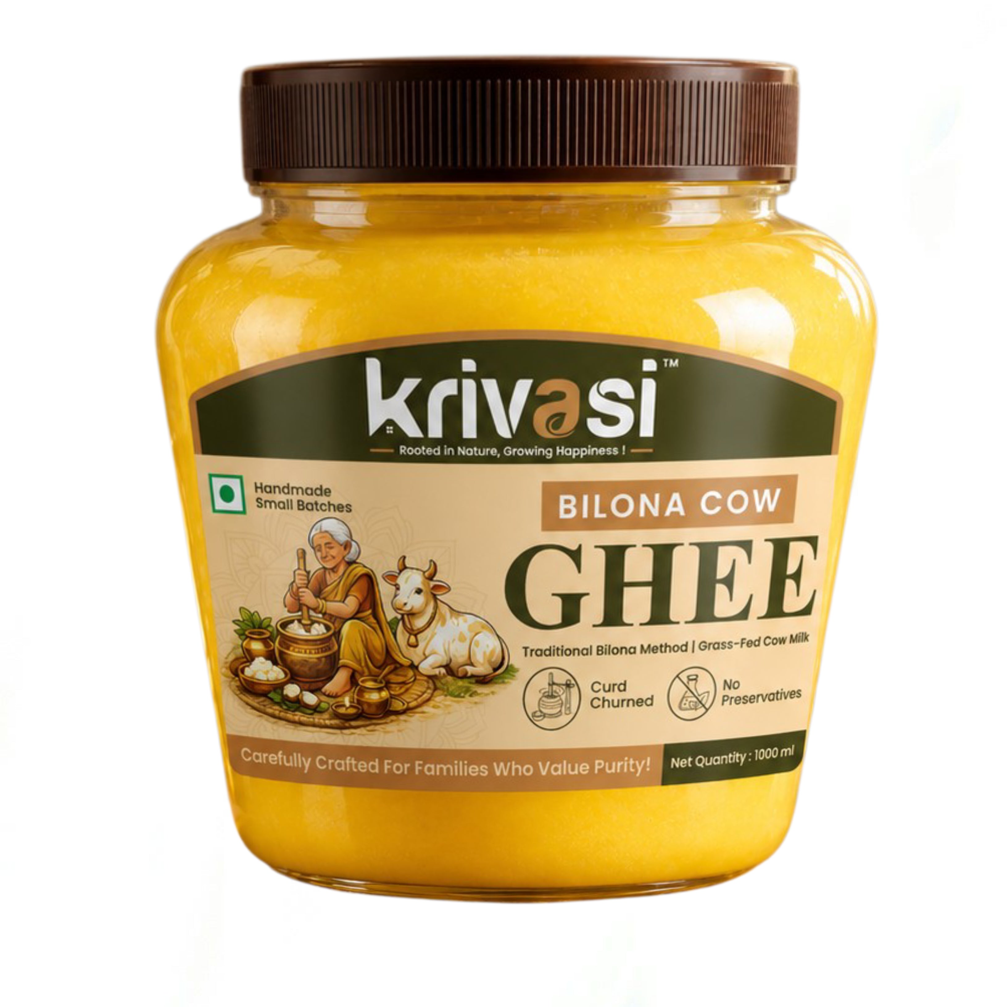 Grandma’s Bilona Pure Cow Ghee – 1000 ml