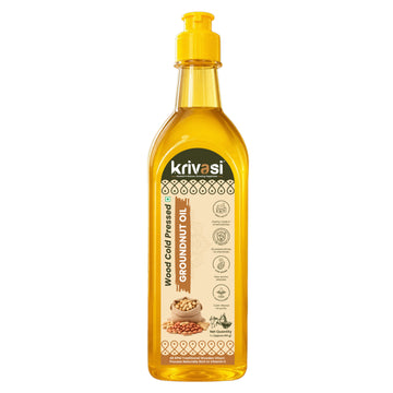 Wood Cold Pressed Groundnut Oil (1 Litre) | 100% Natural | Lab Tested | Non-GMO | Gluten-Free