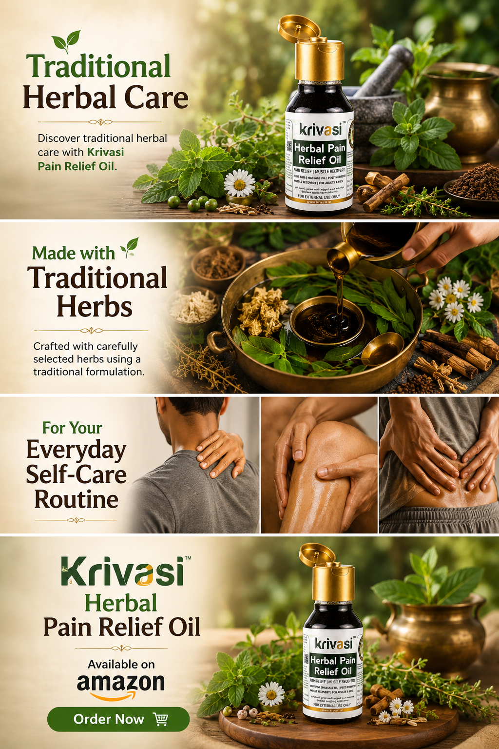 Traditional Siddha Herbal Pain Releif Oil