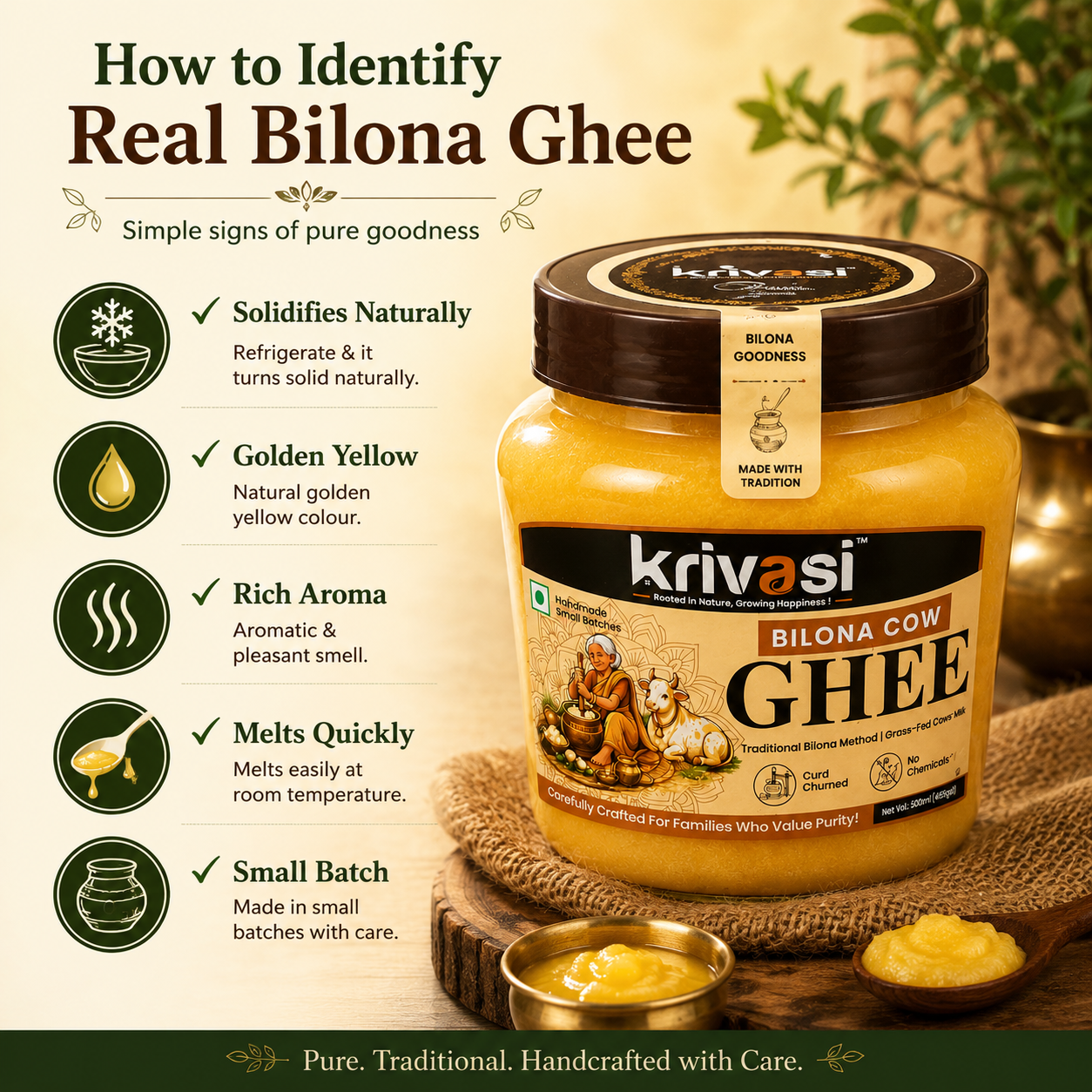 Deal of the Day: ₹Save 301 + Long Spoon Free | 1.5L Liquid Gold Village- Grandma’s Bilona Pure Cow Ghee