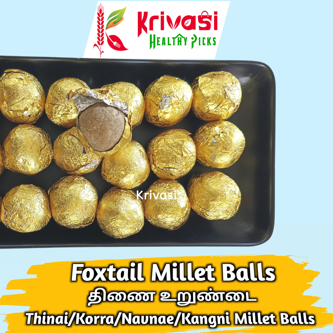 Foxtail Millet Laddu | Traditional Thinai Laddu