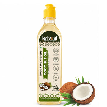 Wood Cold Pressed Coconut Oil for Cooking, Skin & Hair care - 1000 ml