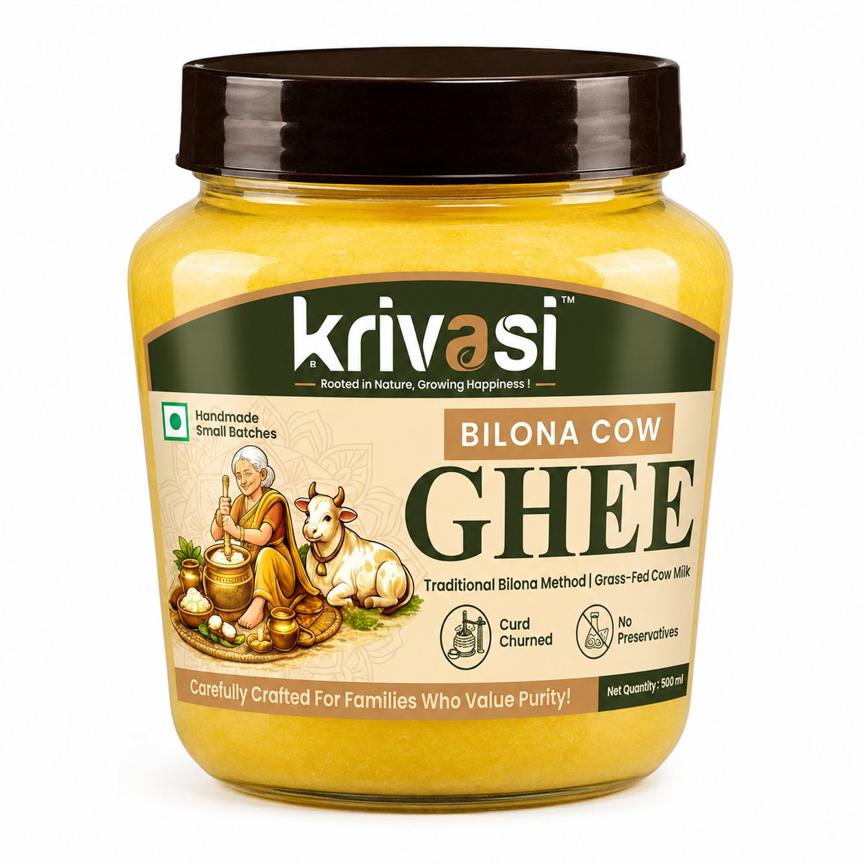 Grandma’s Bilona Pure Cow Ghee – 500 ml