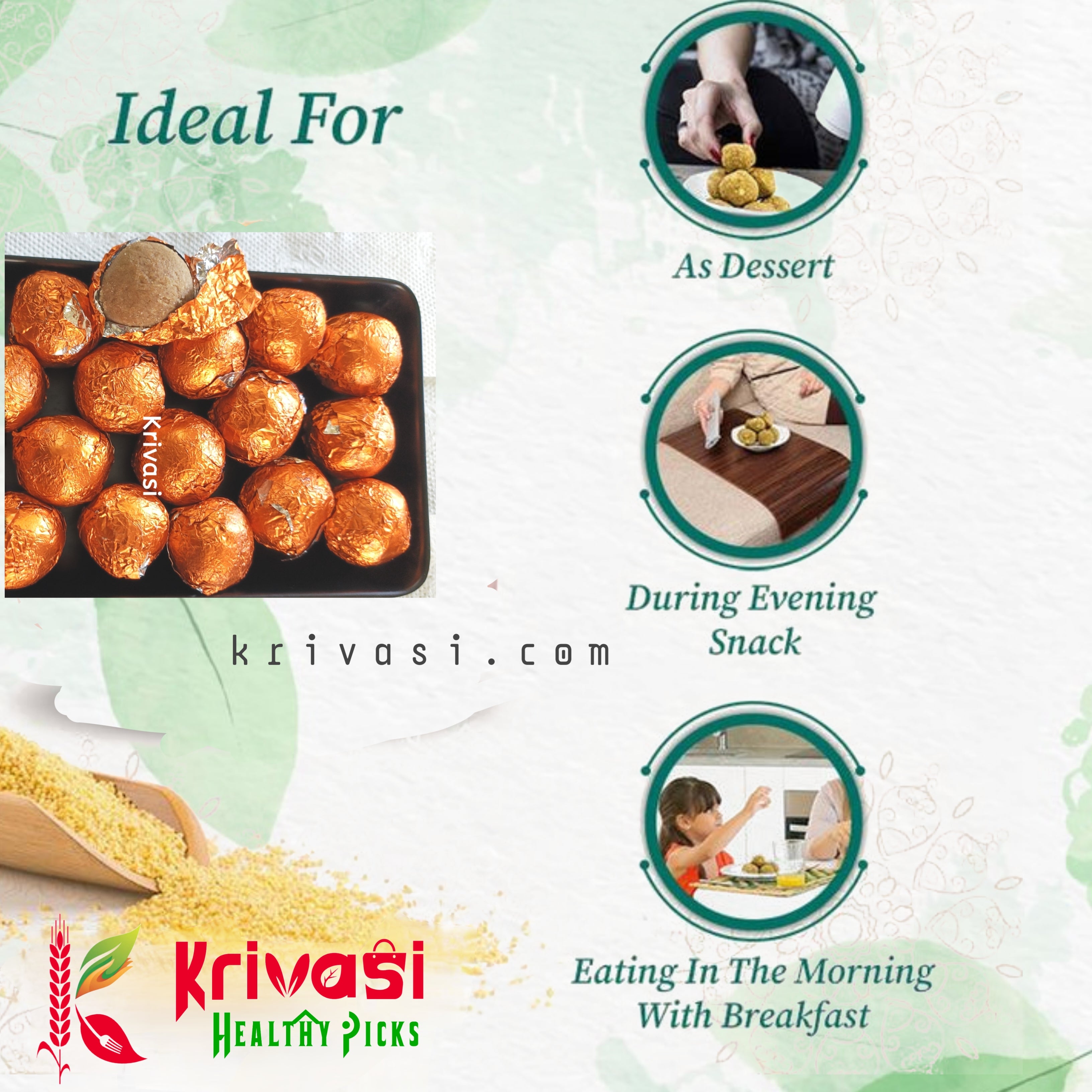 Kodo Millet Laddu | Traditional Varagu Laddu