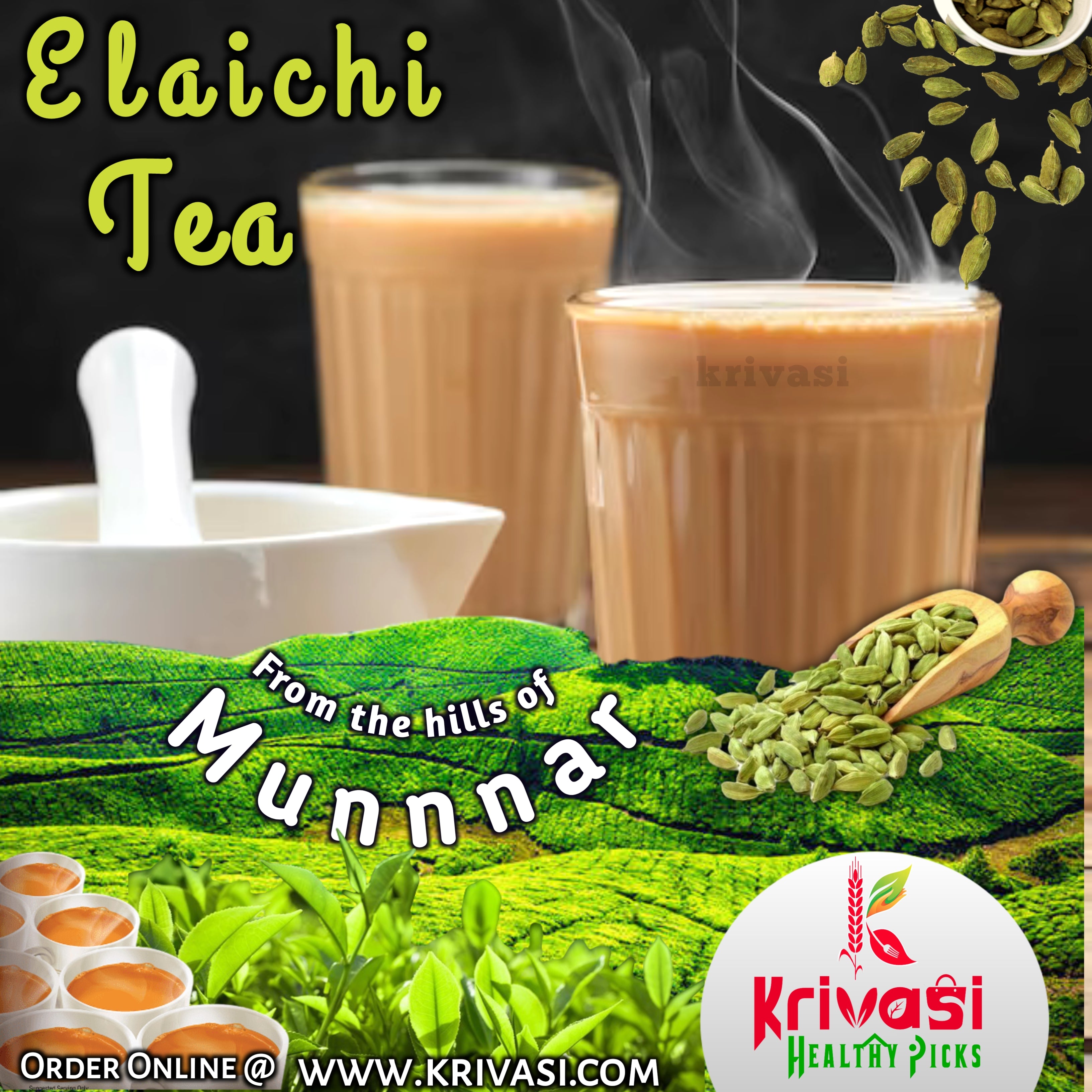 Elaichi Tea | Cardamom Tea from Munnar Hills