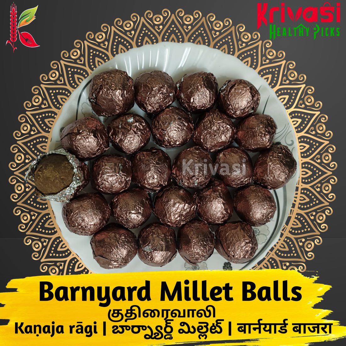 Barnyard Millet Laddu | Traditional Kuthiravali Laddu