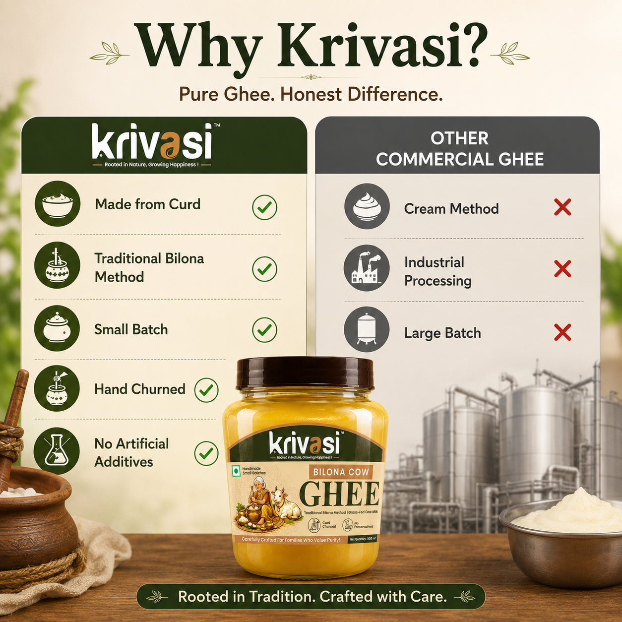 Grandma’s Bilona Pure Cow Ghee – 1000 ml