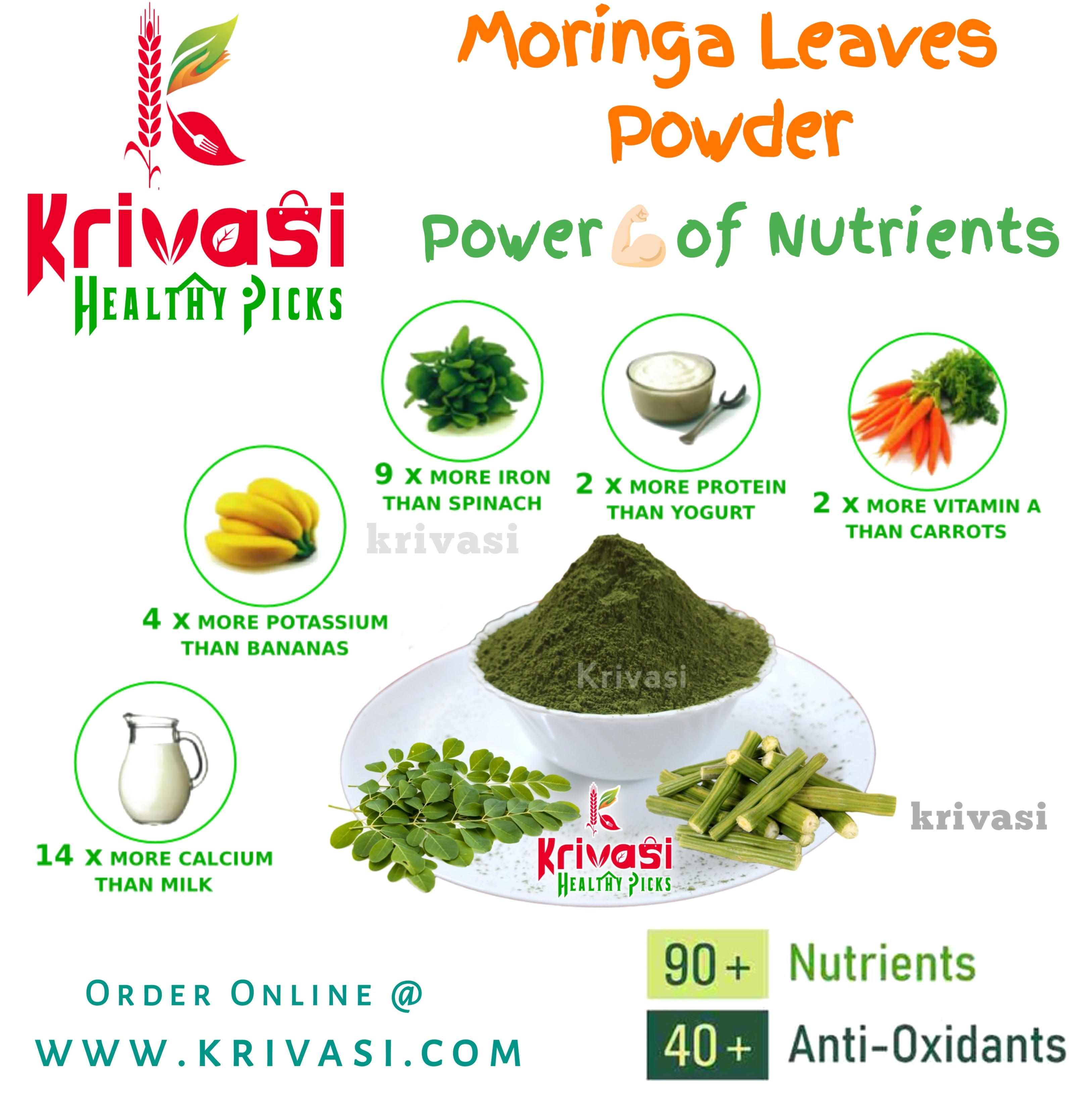 Grandma’s Homemade Moringa Leaves Powder